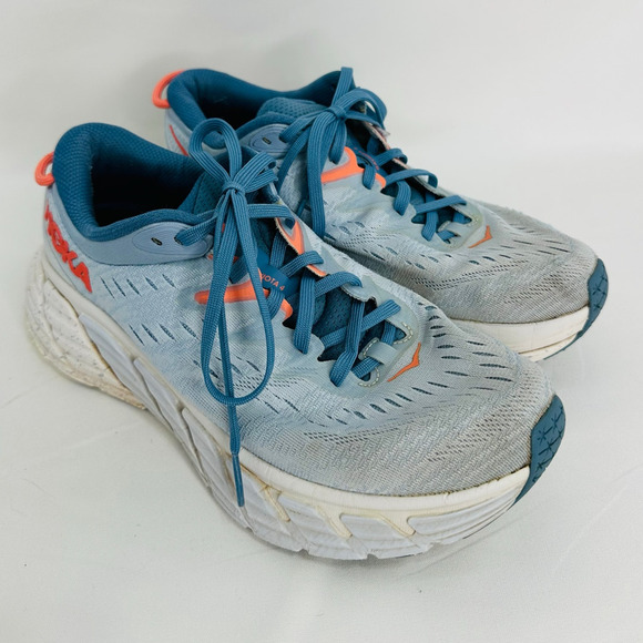 Hoka One One Gaviota 4 Running Shoes in Blue Fog / Plein Air Size 9.5 - Picture 2 of 7